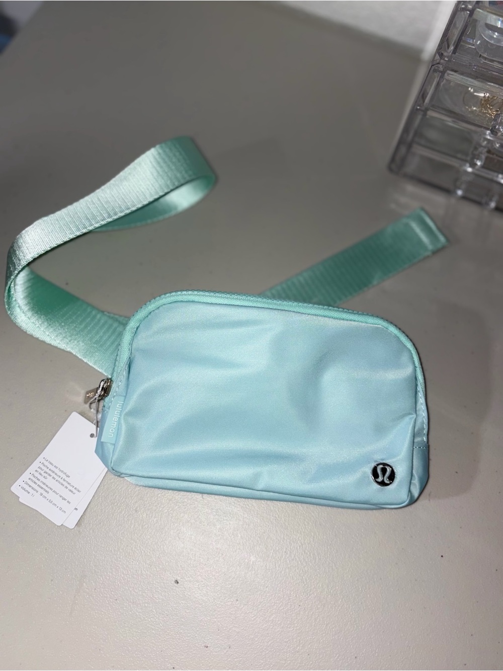 lululemon athletica light aqua crossbody belt bag